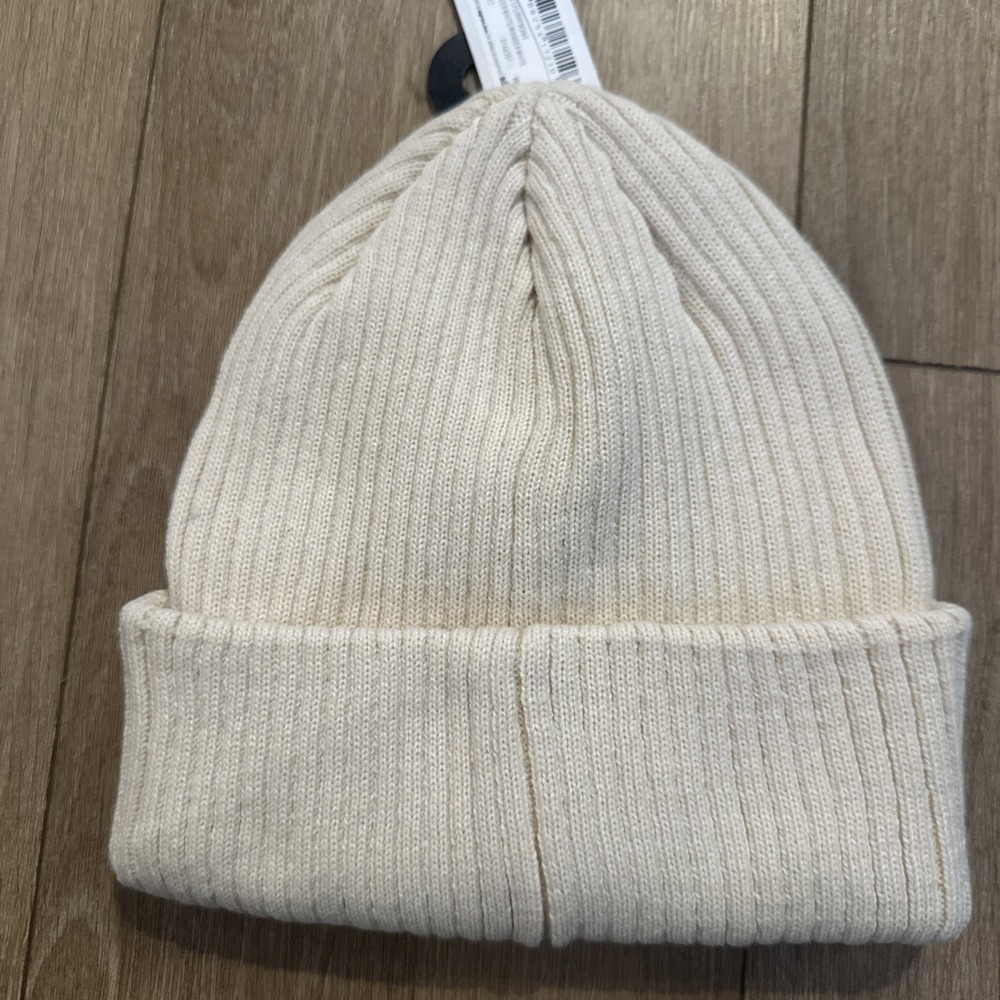 Adidas Originals Trefoil Embroidered Flurry Beanie Winter White Knit Women's OS - Picture 2 of 5